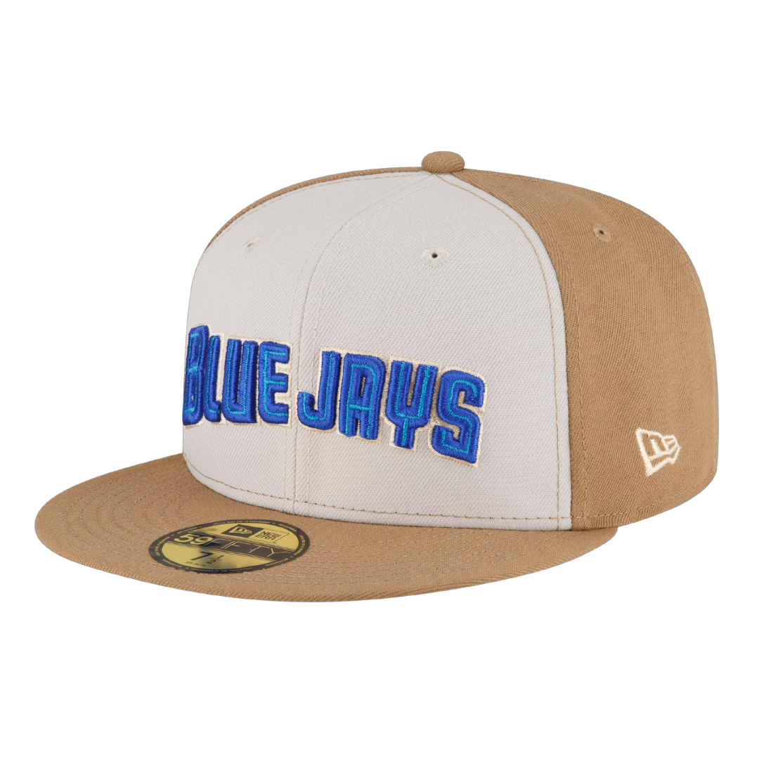 Toronto Blue Jays Retro New Era Khaki Exclusive 59FIFTY Fitted Hat
