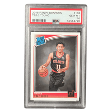 Trae Young PSA 10 2018 Panini Donruss Rated Rookie Card #198