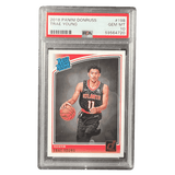 Trae Young PSA 10 2018 Panini Donruss Rated Rookie Card #198
