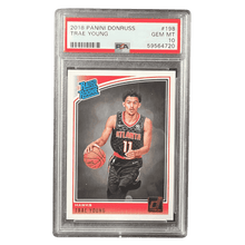 Trae Young PSA 10 2018 Panini Donruss Rated Rookie Card #198
