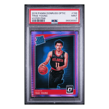 Trae Young PSA 9 2018 Panini Donruss Optic Hyper Pink Rated Rookie Card #198