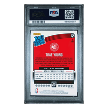 Trae Young PSA 9 2018 Panini Donruss Optic Hyper Pink Rated Rookie Card #198