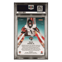 Travis Etienne Jr PSA 9 2022 Panini Contenders Optic Up and Coming Black Scope #d/ 25 Card #UC9