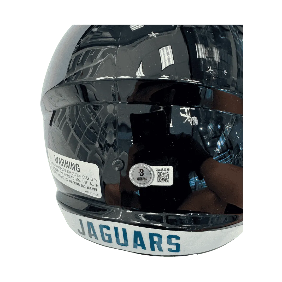 Travis Hunter Jacksonville Jaguars Autographed Full Size Speed Replica Helmet - Beckett COA