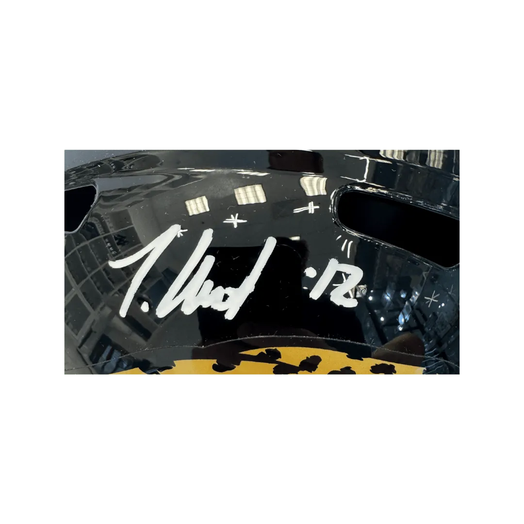 Travis Hunter Jacksonville Jaguars Autographed Full Size Speed Replica Helmet - Beckett COA