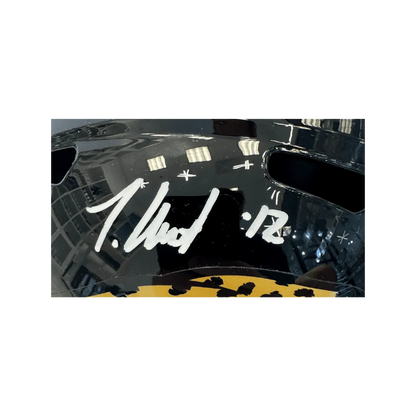 Travis Hunter Jacksonville Jaguars Autographed Full Size Speed Replica Helmet - Beckett COA