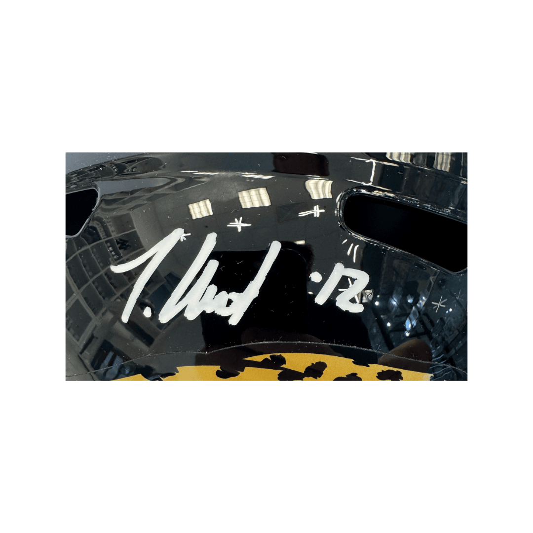 Travis Hunter Jacksonville Jaguars Autographed Full Size Speed Replica Helmet - Beckett COA
