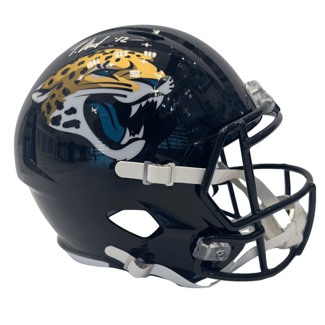 Travis Hunter Jacksonville Jaguars Autographed Full Size Speed Replica Helmet - Beckett COA