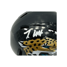 Travis Hunter Jacksonville Jaguars Autographed Mini Speed Helmet - Beckett COA