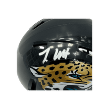 Travis Hunter Jacksonville Jaguars Autographed Mini Speed Helmet - Beckett COA