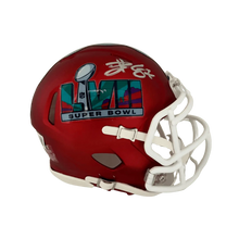 Travis Kelce Kansas City Chiefs Autographed Super Bowl LVII Mini Speed Helmet - Beckett COA