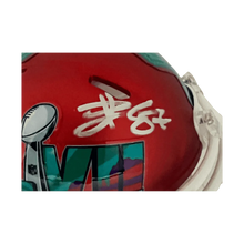 Travis Kelce Kansas City Chiefs Autographed Super Bowl LVII Mini Speed Helmet - Beckett COA