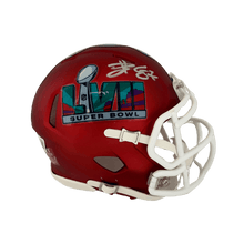 Travis Kelce Kansas City Chiefs Autographed Super Bowl LVII Mini Speed Helmet - Beckett COA