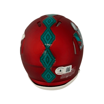 Travis Kelce Kansas City Chiefs Autographed Super Bowl LVII Mini Speed Helmet - Beckett COA