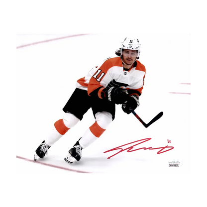 Travis Konecny Philadelphia Flyers Autographed Skating Photo - JSA COA