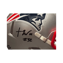 TreVeyon Henderson New England Patriots Autographed Mini Speed Helmet - Prova COA