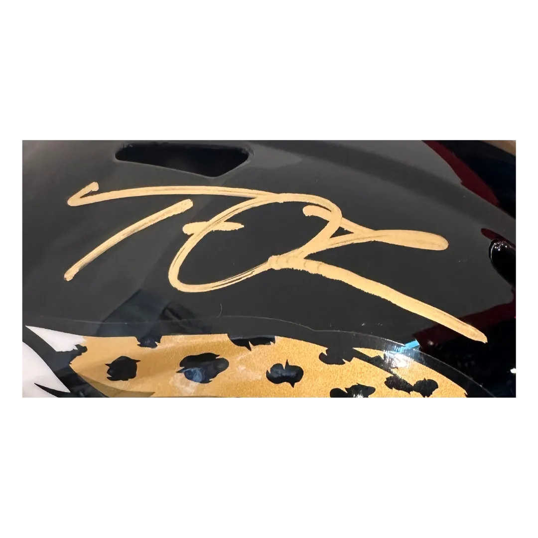 Trevor Lawrence Jacksonville Jaguars Autographed Full Size Speed Rep Helmet - Fanatics COA