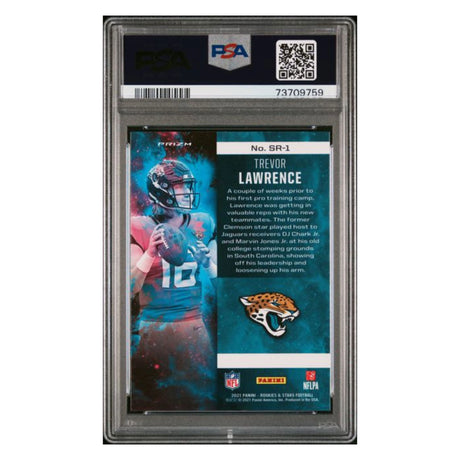 Trevor Lawrence PSA 10 2021 Panini Rookies & Stars Stellar Rookie Card #SR-1
