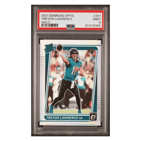 Trevor Lawrence PSA 9 2021 Panini Donruss Optic Holo Rated Rookie Card #201