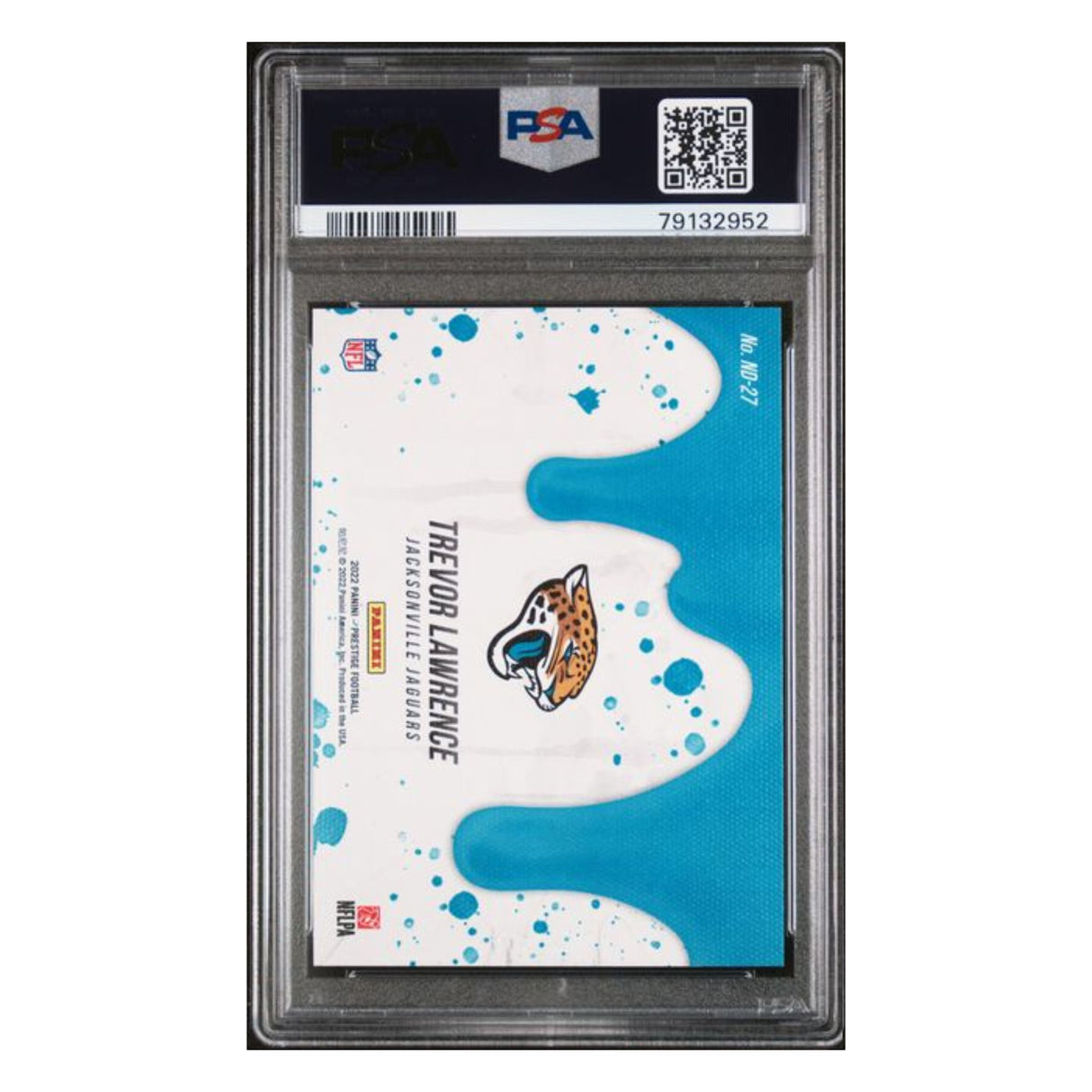 Trevor Lawrence PSA 9 2022 Panini NFL Drip Case Hit Card #ND27