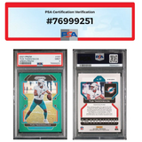 Tua Tagovailoa PSA 9 MINT 2021 Panini Green Prizm #107