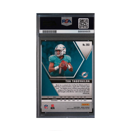 Tua Tagovailoa PSA 10 2020 Panini Mosaic Rookie RC #203