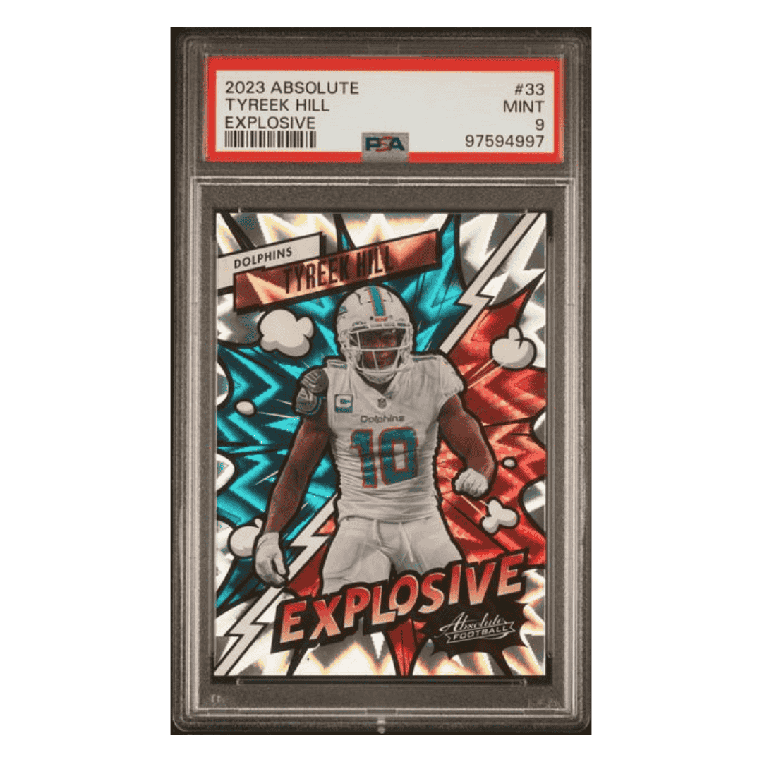 Tyreek Hill PSA 9 2023 Panini Absolute Explosive Card #33