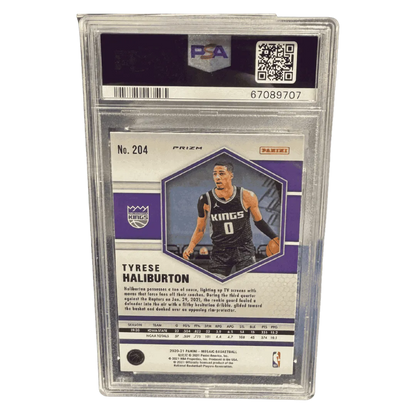 Tyrese Haliburton PSA 10 2020 Panini Mosaic Green Card #204