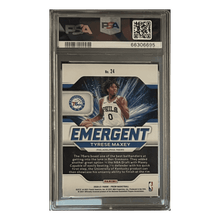 Tyrese Maxey PSA 10 2020 Panini Prizm Emergent Rookie RC Card #24