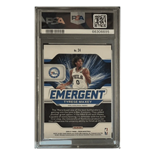 Tyrese Maxey PSA 10 2020 Panini Prizm Emergent Rookie RC Card #24
