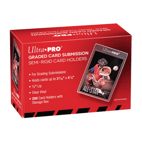 Ultra Pro 1/2" Lip Semi-Rigid Tall Card Holders - 200ct
