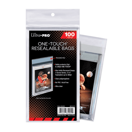 Ultra Pro One Touch Resealable Bags - 100 Count