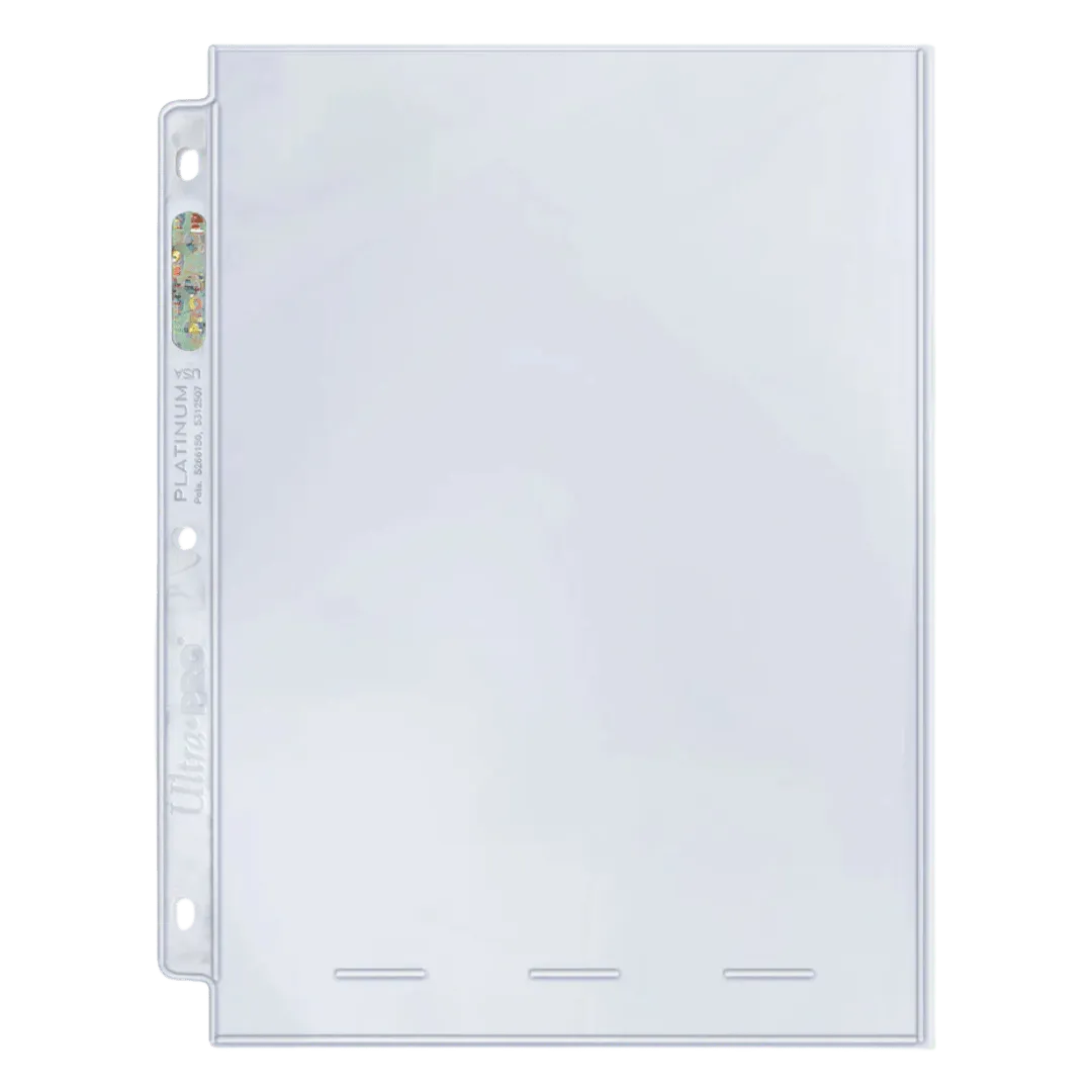 Ultra Pro Platinum Series 1 Pocket Hologram Page - 100 Count