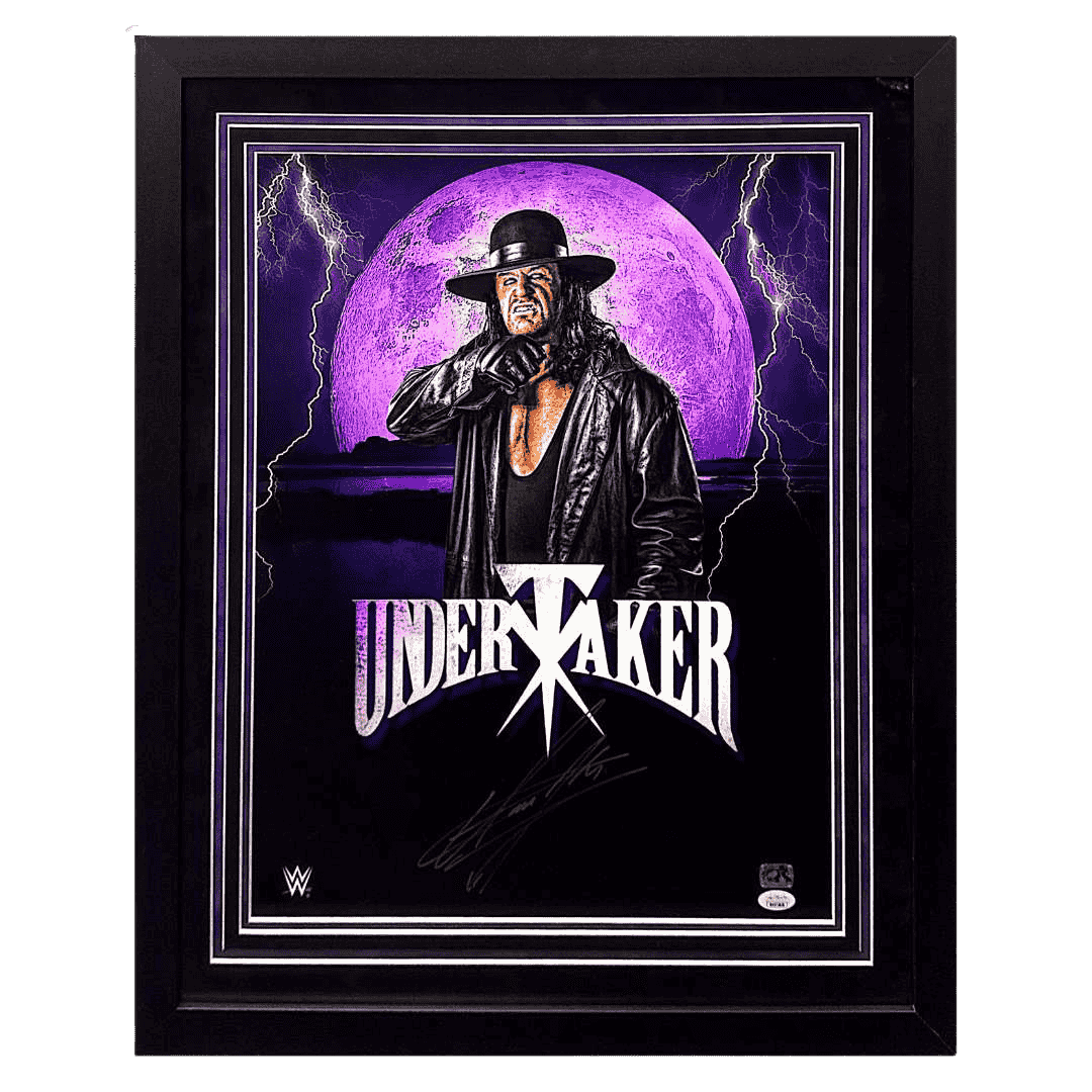 Undertaker WWE Autographed Framed 16x20 - JSA COA