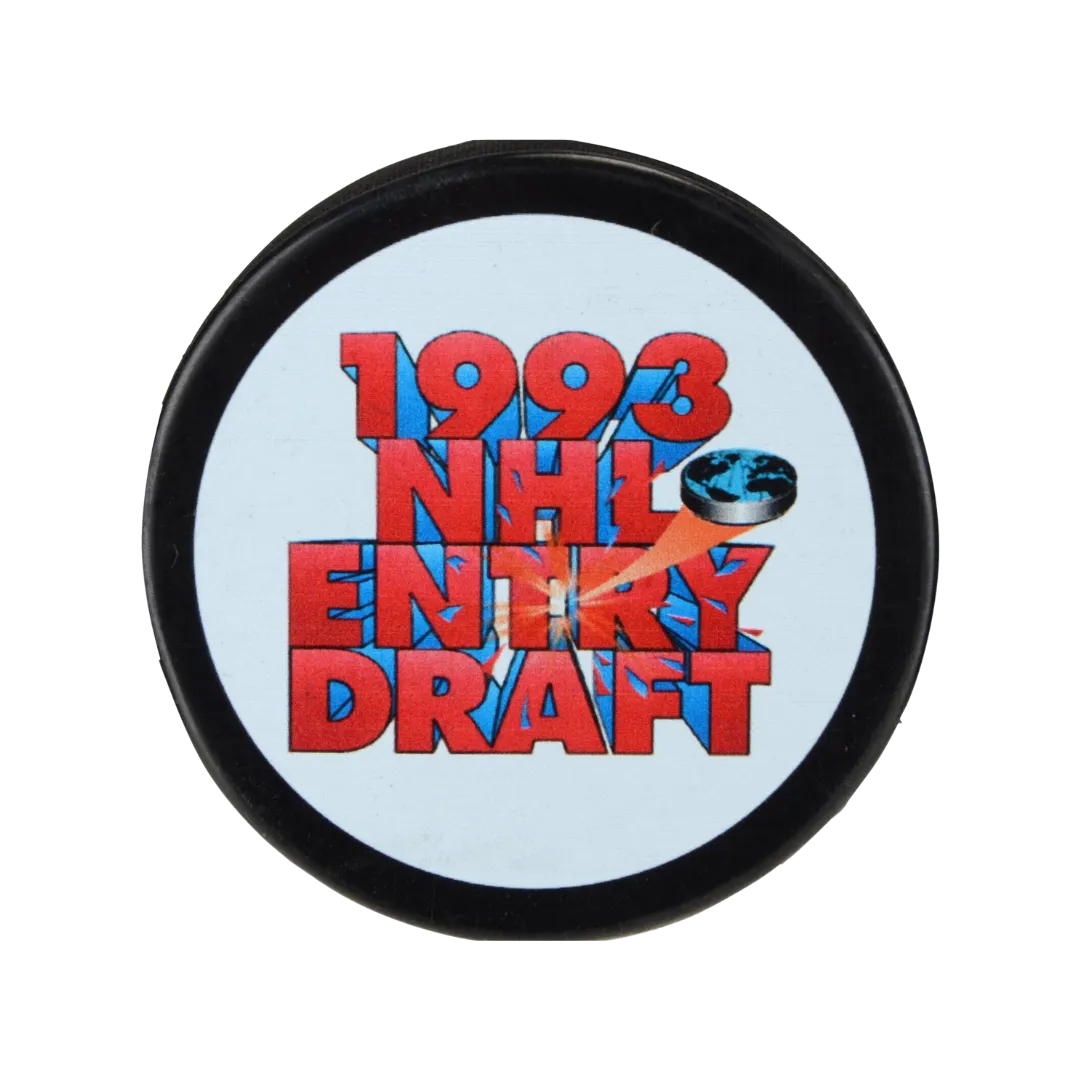 Unsigned 1993 NHL Draft Logo Hockey Puck