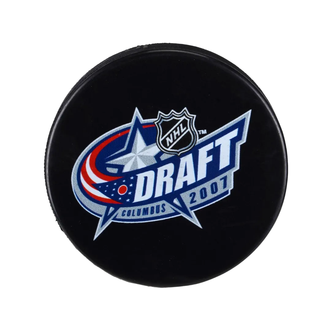 Unsigned 2007 NHL Draft Logo Hockey Puck