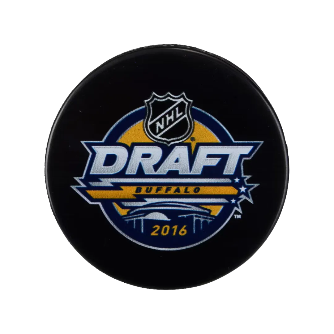 Unsigned 2016 NHL Draft Logo Hockey Puck