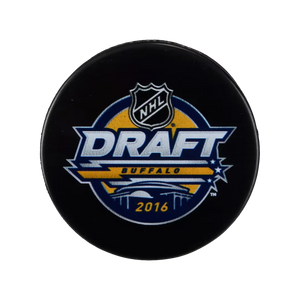2016 NHL Draft Unsigned Logo Hockey Puck