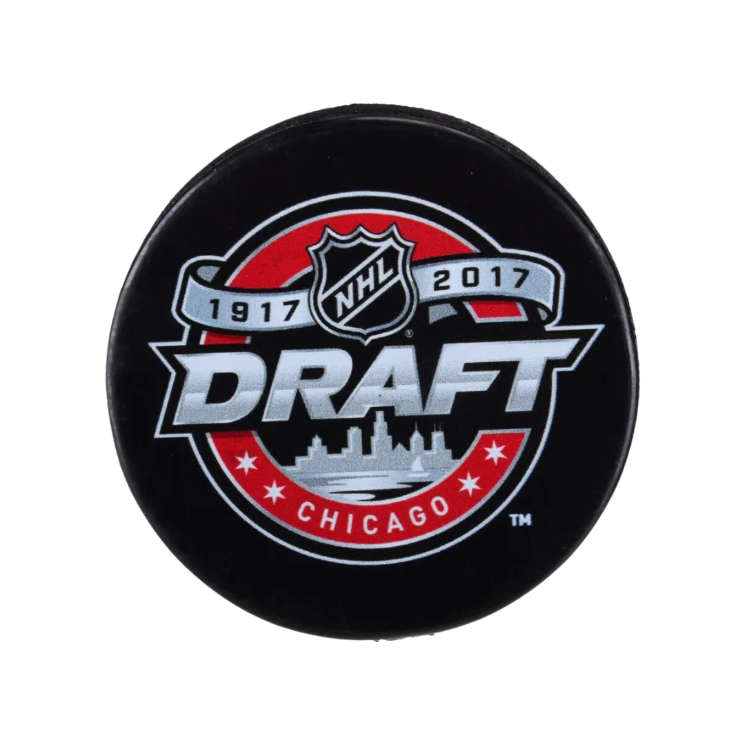 Unsigned 2017 NHL Draft Logo Hockey Puck