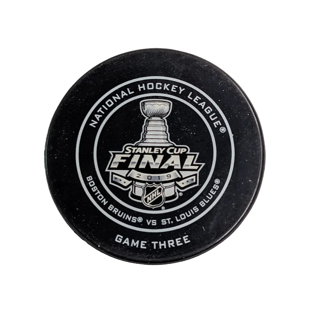 Unsigned 2019 Stanley Cup Final Game Three Official Game Puck