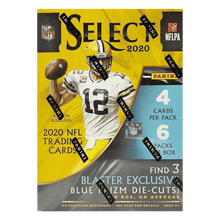 2020 Panini Select Football Blaster Box - Blue Prizm Die-Cuts