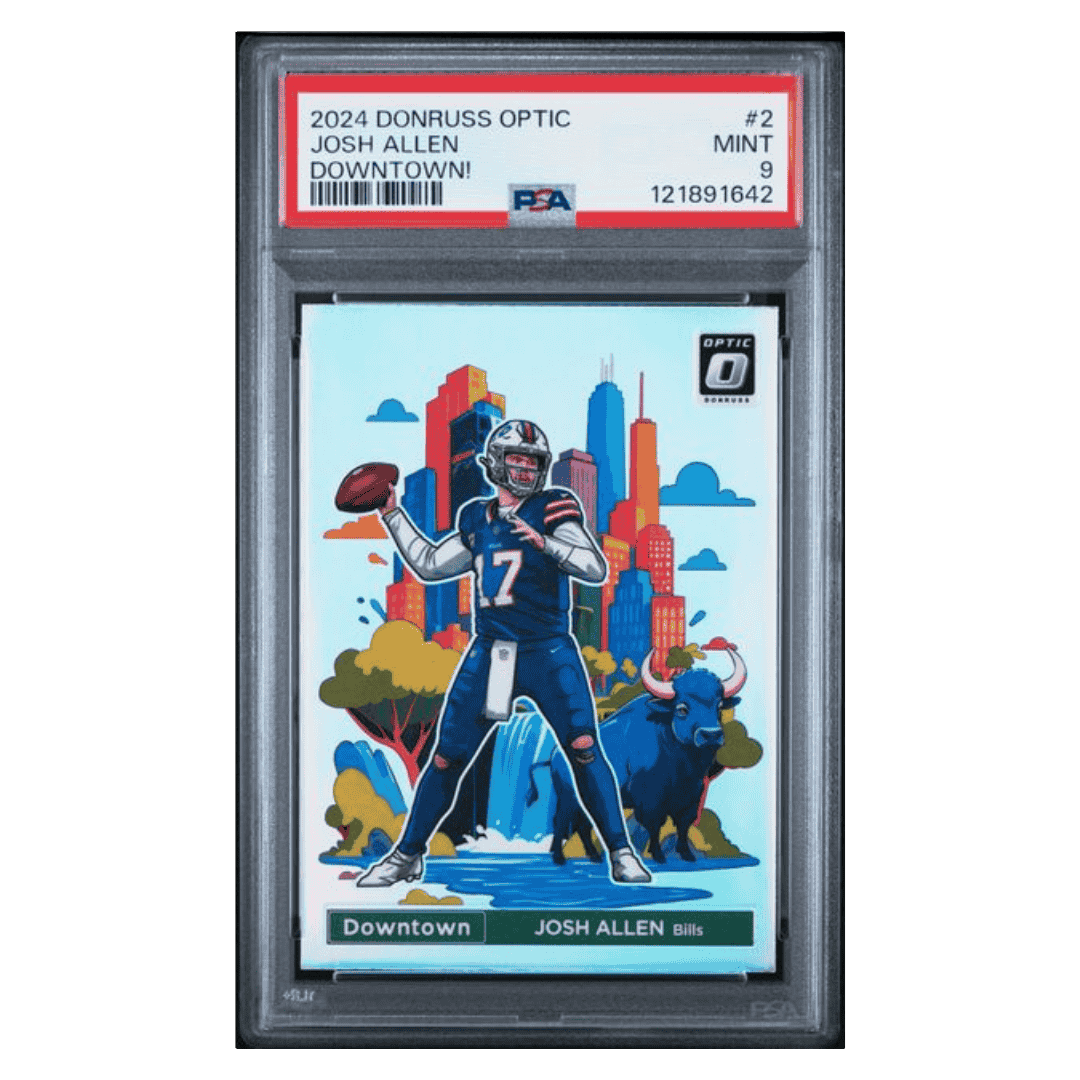 Josh Allen PSA 9 2024 Panini Donruss Optic Downtown! Card #2