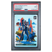 Josh Allen PSA 9 2024 Panini Donruss Optic Downtown! Card #2