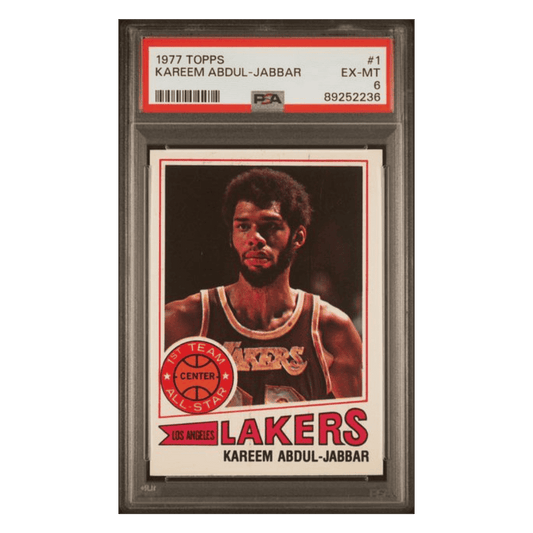 Kareem Abdul-Jabbar PSA 6 1977 Topps Card #1