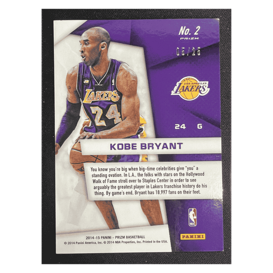 Kobe Bryant 2014 Panini Prizm Superstars Green Mojo #d/ 25 Card #2