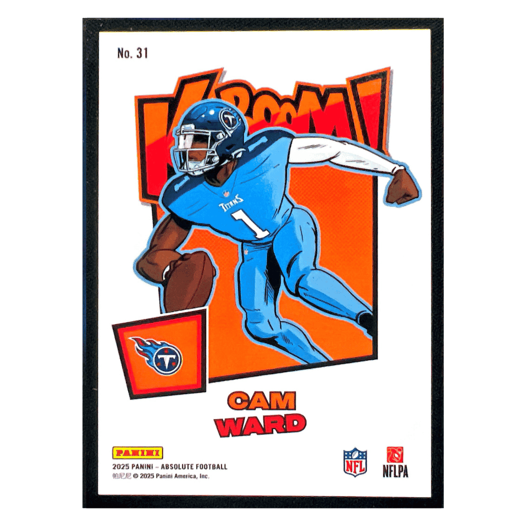 Cam Ward 2025 Panini Absolute Rookie RC Card #31