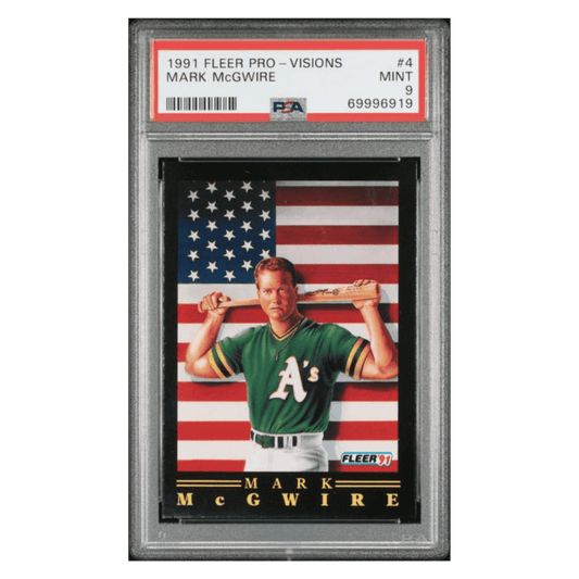 Mark McGwire PSA 9 1991 Fleer Pro Visions Card #4