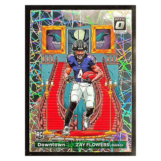 Zay Flowers 2023 Panini Donruss Optic Downtown Rookie RC Card #D-17