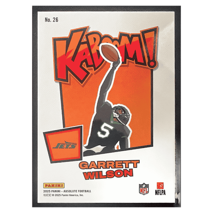 Garrett Wilson 2025 Panini Absolute Horizontal Kaboom! Card #26