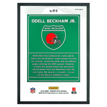 Odell Beckham Jr 2019 Panini Donruss Optic Downtown Card #DT8